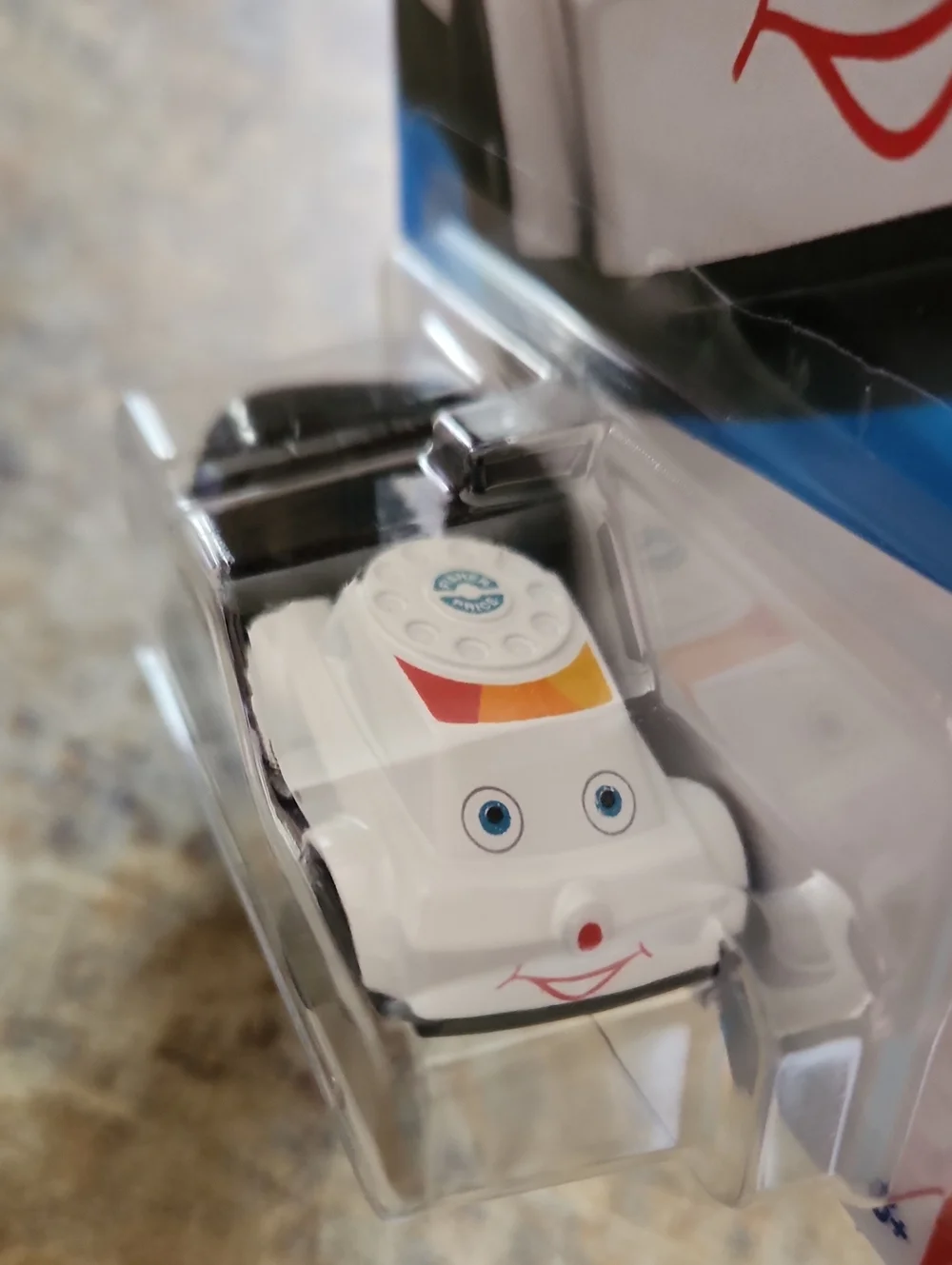 Quick Chat Kids Toy Car - White with Blue and Red Accents